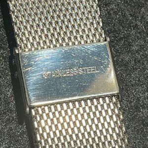 Vintage Stainless Steel Mesh Watch Band